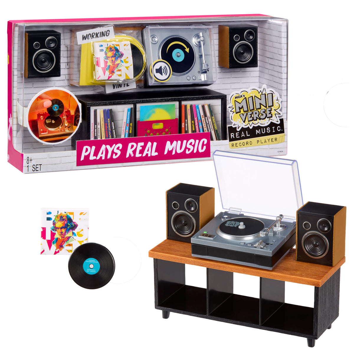 MGA's Miniverse Real Music Bratz and Real Music Record Player Bundle
