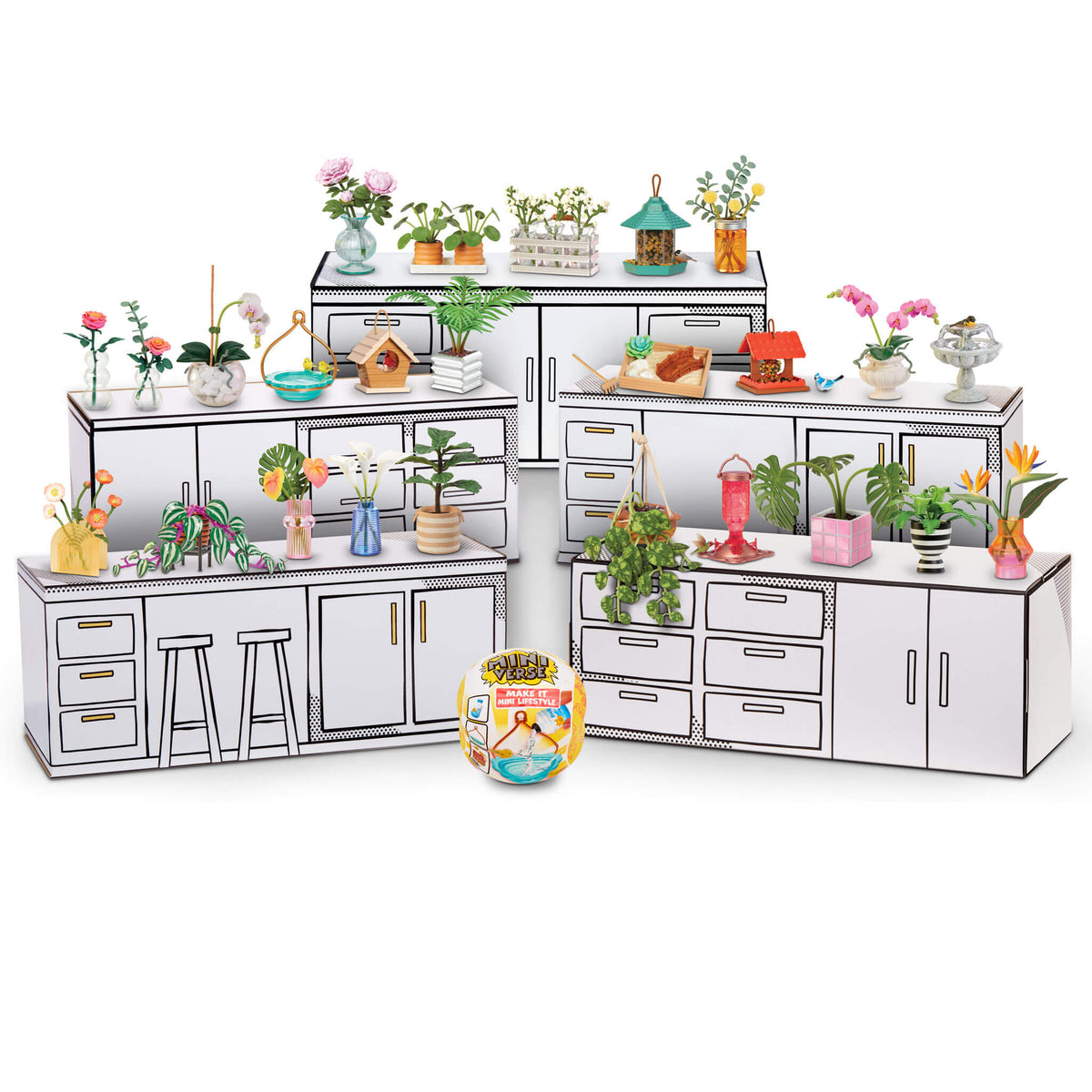 MGA's Miniverse Make It Mini Lifestyle Home Series 1 Complete Collection 24 unique pieces