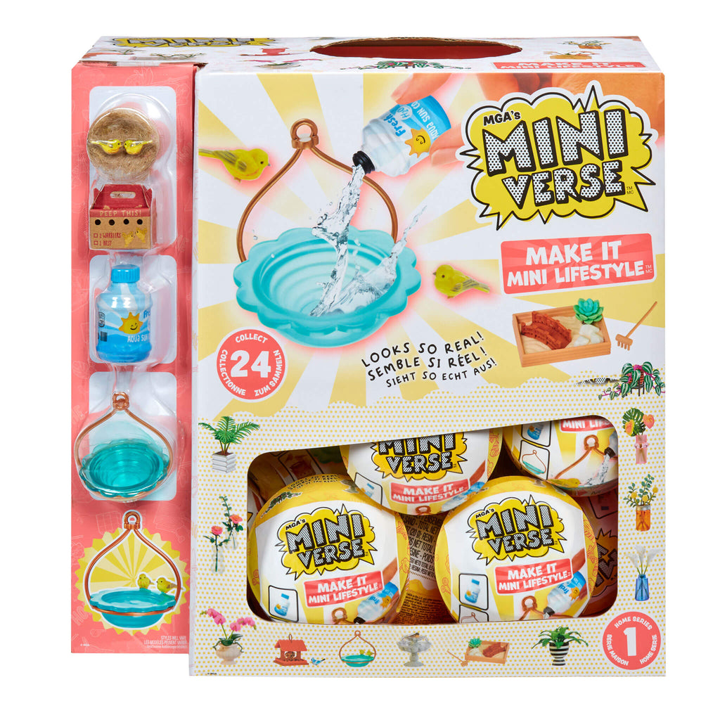 MGA's Miniverse Make It Mini Lifestyle Home Series 1 Complete Collection 24 unique pieces