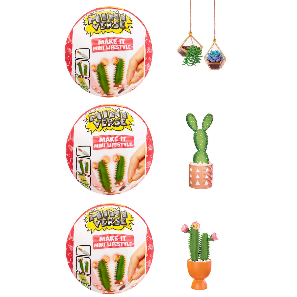 MGA's Miniverse Make It Mini Lifestyle Series 1 Nursery Pack Bundle Mini Collectibles 3 Pack