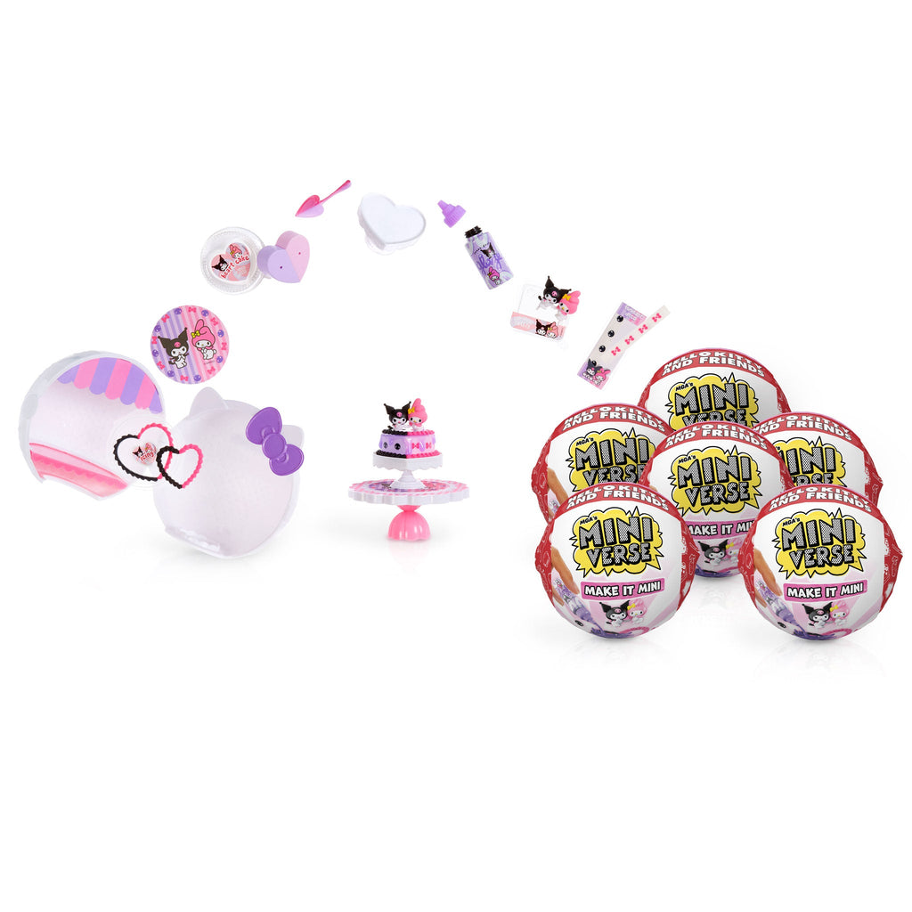 MGA's Miniverse Make It Mini Hello Kitty® and Friends Series 2- 6 Pack Mini Collectables