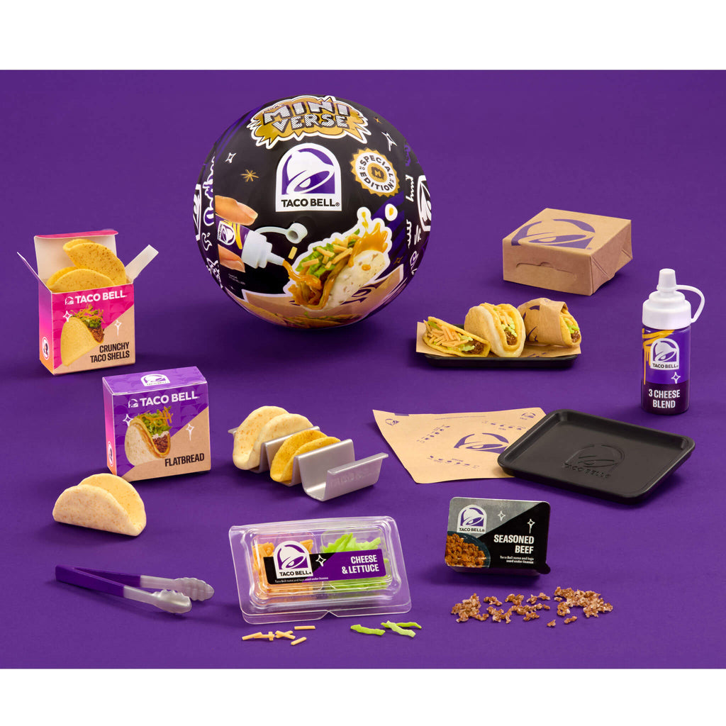 MGA's Miniverse Taco Bell® Cheesy Gordita Crunch & Crunchy Tacos, SPECIAL EDITION, LIMITED, EXCLUSIVE