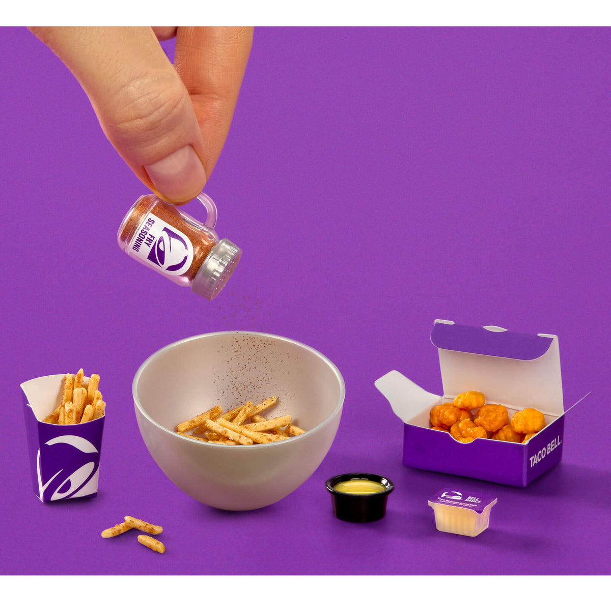 MGA's Miniverse Taco Bell® Crispy Chicken Nuggets & Nacho Fries, SPECIAL EDITION, LIMITED, EXCLUSIVE