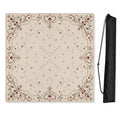 Red Vintage Antique Collection - Floral Print Mahjong Mat for Table - Shipped Rolled
