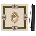 Red Vintage Antique Collection Mahjong Mat for Table - Shipped Rolled
