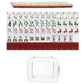 Holiday Red Christmas Collection American Mahjong Tile Set (160pc)