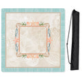 Aqua Blue Coastal Paradise Collection Mahjong Mat for Table - Shipped Rolled