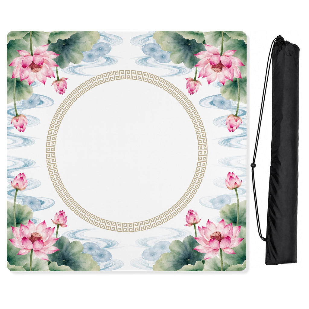 MJTI Community Collection - Floral - Mahjong Mat for Table - Shipped Rolled