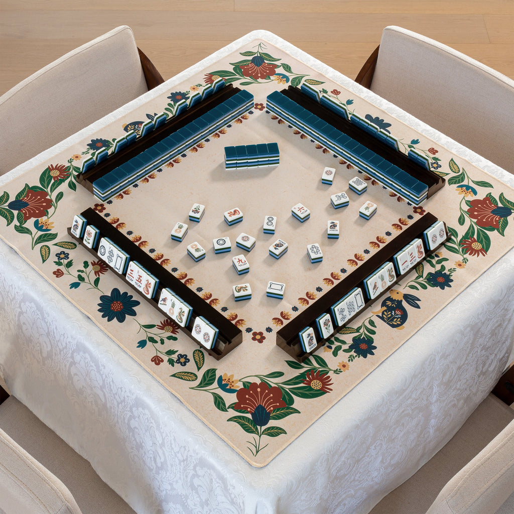 Navy Blue Folk Collection American Mahjong Tile Set (160pc)
