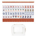 Orange Folk Collection American Mahjong Tile Set (160pc)