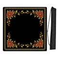 Floral Golden Pearl Collection Mahjong Mat for Table - Shipped Rolled