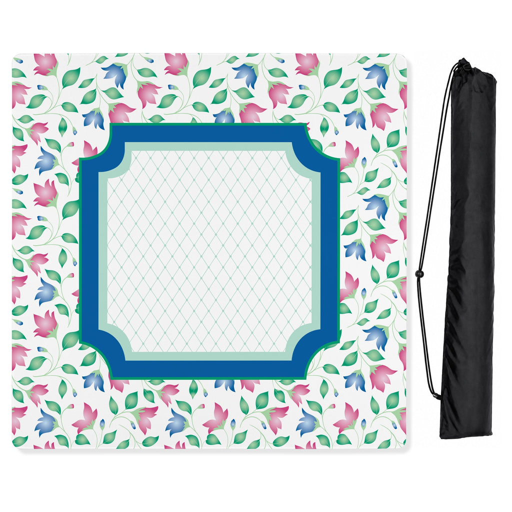 Mint Green Jester Collection Mahjong Mat for Table - Shipped Rolled