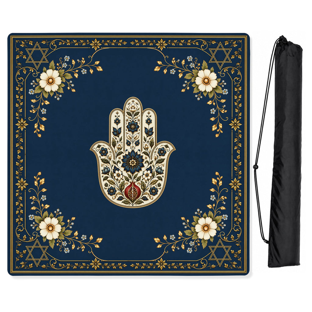 Judaica Pearl Collection - Mahjong Mat for Table - Shipped Rolled