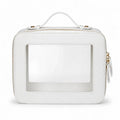Clear Mahjong Tile Bag with Zipper - White