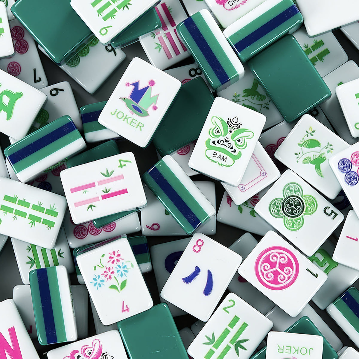Green Hat Collection American Mahjong Tile Set (160pc)