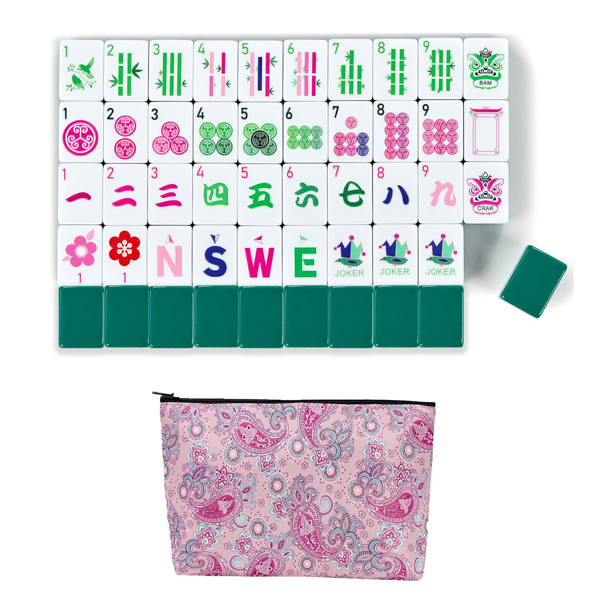 Green Hat Collection American Mahjong Tile Set (160pc)