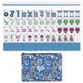 Blue Monkey Collection Melamine American Mahjong Tile Set (160pc)