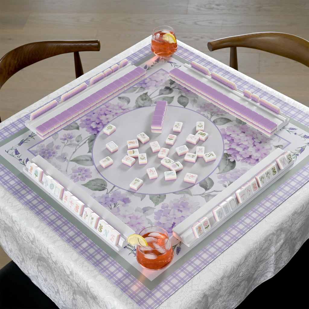 Purple Secret Garden Collection American Mahjong Tile Set (160pc)