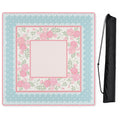 Pink Shabby Chic Collection Mahjong Mat for Table - Shipped Rolled