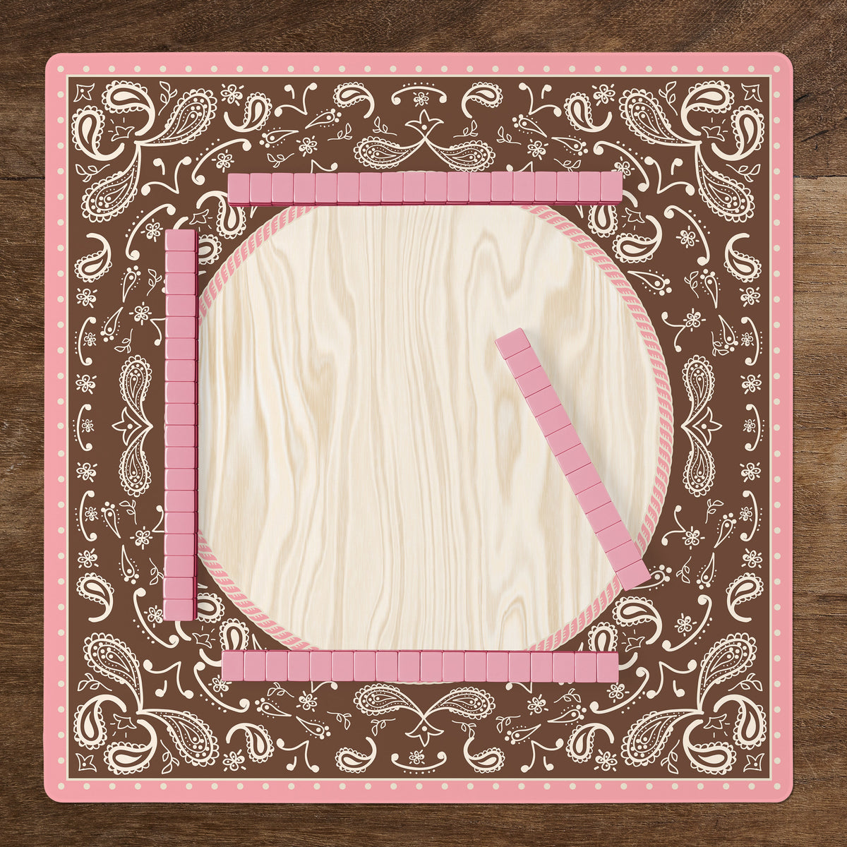 Boho Western Cowgirl Collection Mahjong Mat for Table - Shipped Rolled