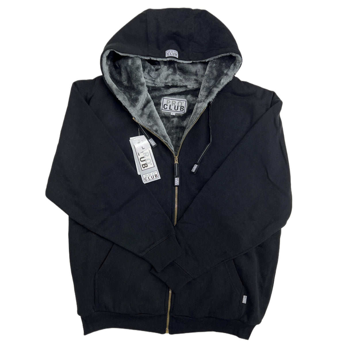 Pro Club Men's Heavyweight Pile Full Zip Hoodie