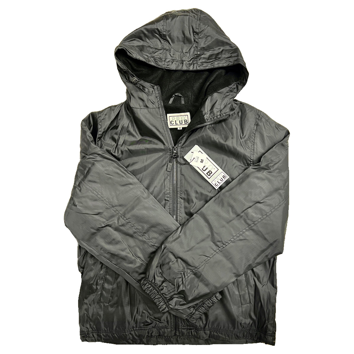 Pro Club Men's Fleece Lined Windbreaker Jacket